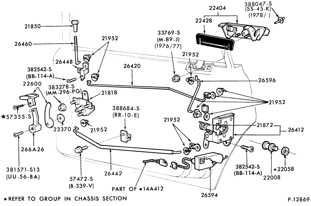 240.1 - BODY SIDES AND QUARTER-(rear door) - manual   - electric   - body type 54