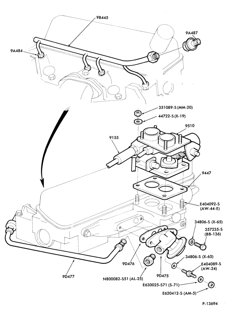 94.4 - 4 CYL. 1.6L (98 C.I.D.)-Emission system - exhaust gas