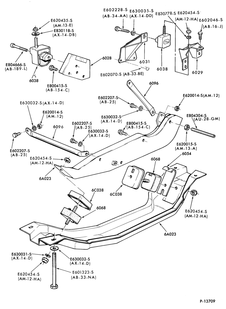 60.1 - 4 CYL. 1.6L (98 C.I.D.)-Engine supports