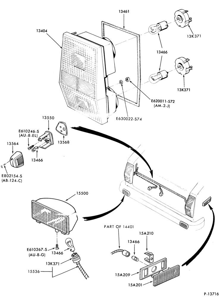 LAMPS-Rear, backup, license and side marker