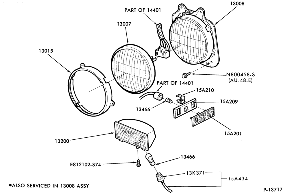 LAMPS-Headlamp, parking and front fender side marker