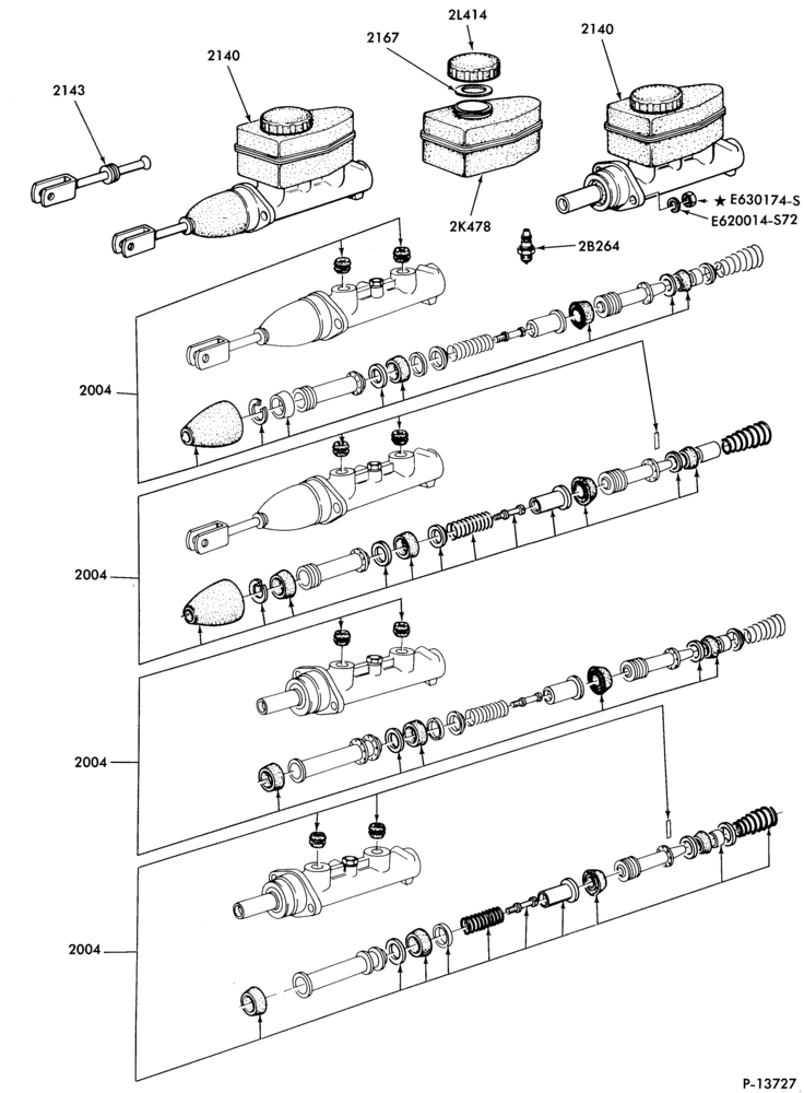 21 - BRAKES-Brake master cylinder and reservoir