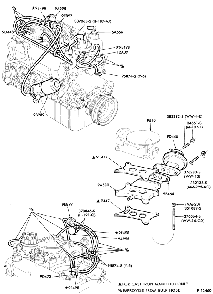 94.6 - 8 CYL. 4.2L (255 C.I.D.)-Emission system - exhaust gas