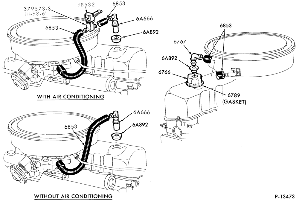 66.1 - 6 CYL. 3.3L (200 C.I.D.)-Crankcase ventilation system