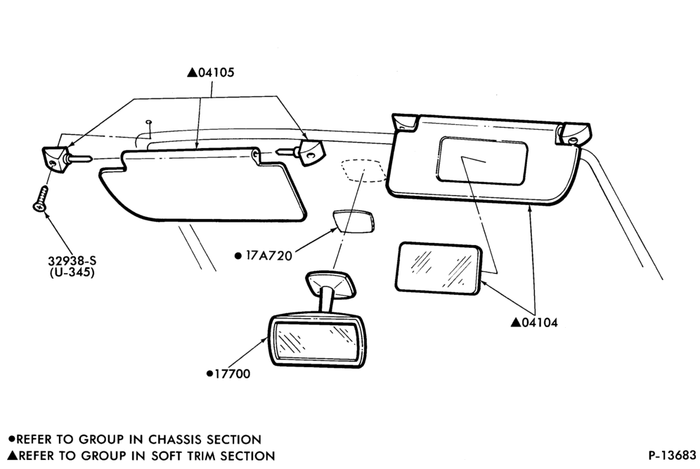 030 - SPEEDOMETER, BUMPERS, MIRRORS AND WIPERS-Mirror - inside