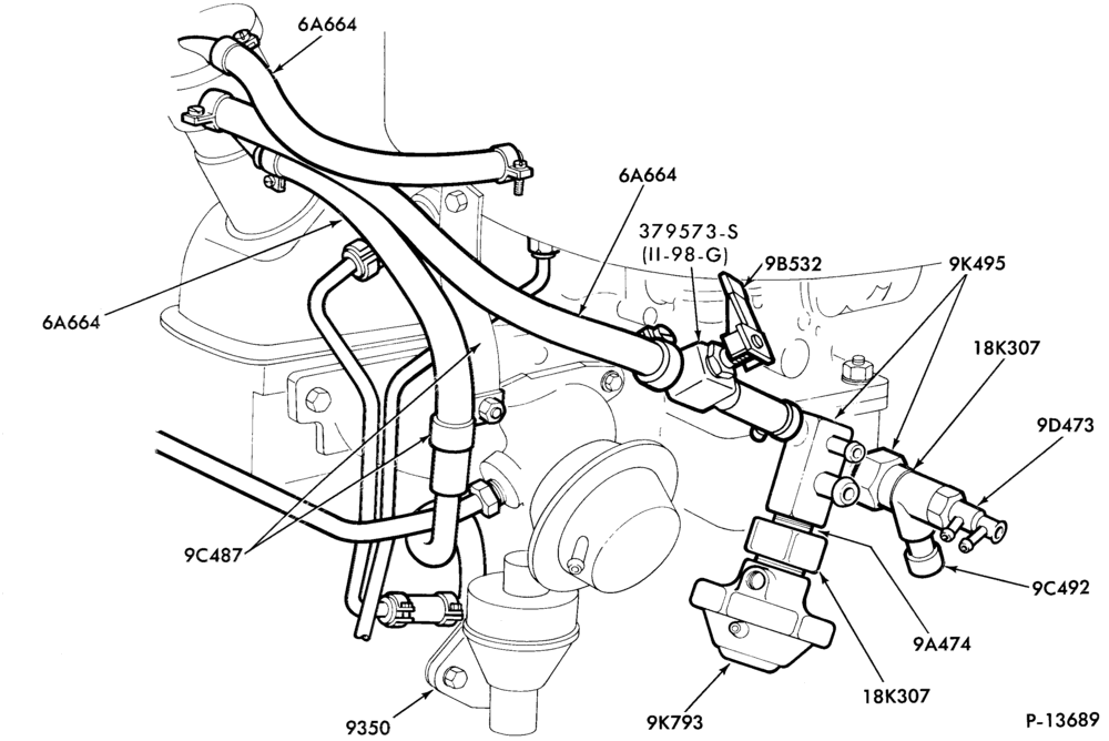 66.1 - 4 CYL. 1.6L (98 C.I.D.)-Crankcase ventilation system- Calif. only