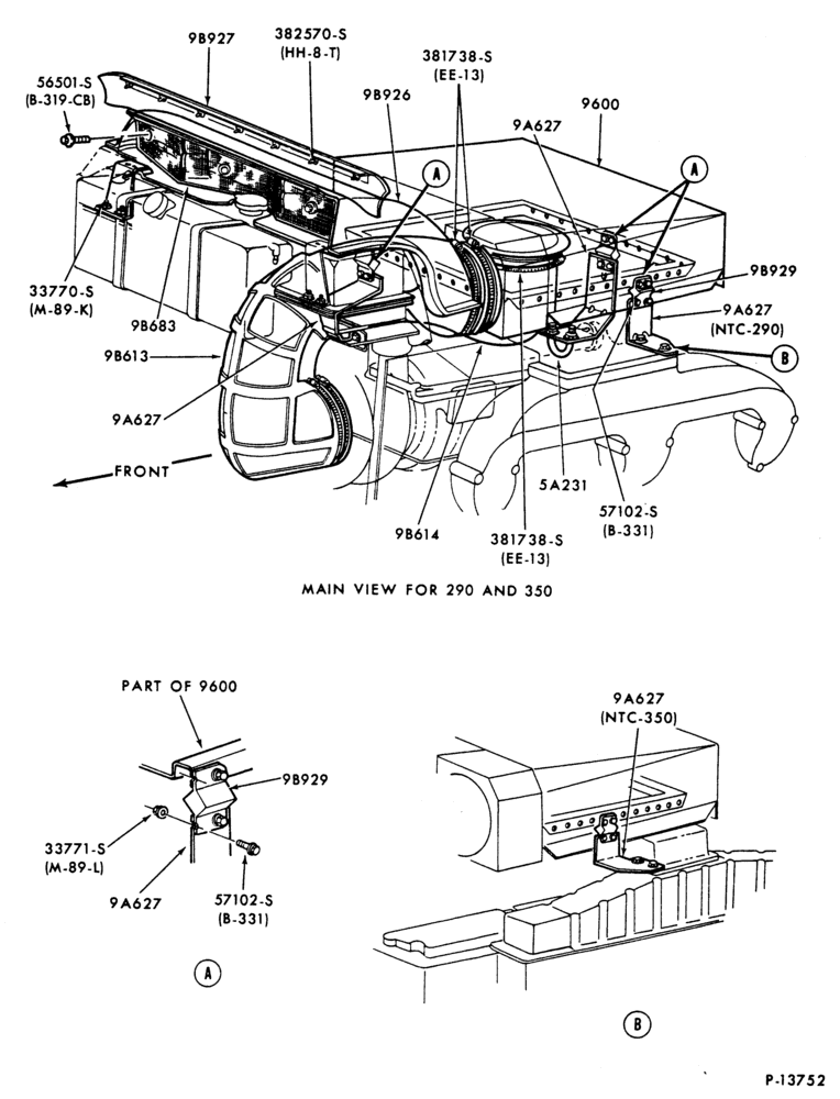 96.1 - CUMMINS NH, NHC, NTC, PT-(dry type) CL-CLT900- (NTC-290, NTC-350)-engine mounted (Farr)