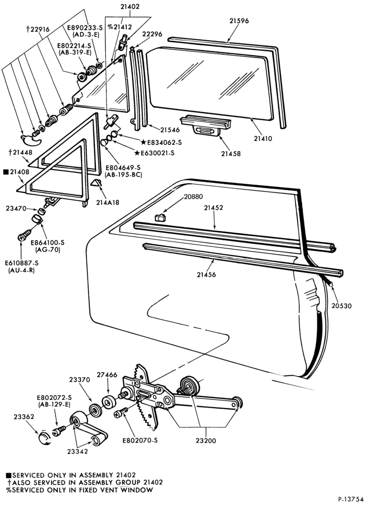 230 - BODY SIDES AND QUARTER-Window parts (front door)