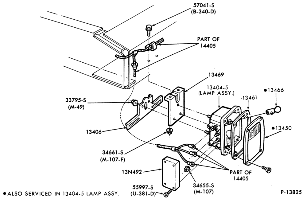 LAMPS-Rear lamp (license plate and backup)-F-FT600/900