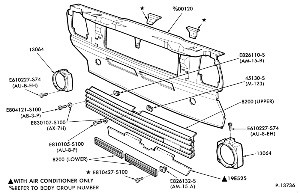 82 - RADIATOR, GRILL AND COOLING-RADIATOR GRILLE