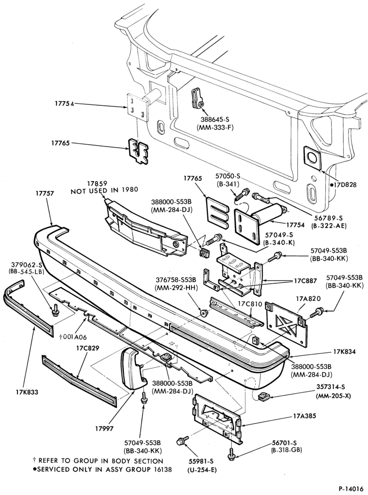 176 - SPEEDOMETER, BUMPERS, MIRRORS AND WIPERS-Bumper- front