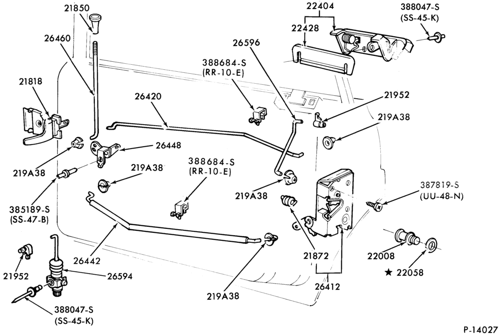 240.1 - BODY SIDES AND QUARTER-(rear door) - body types 54 and 74