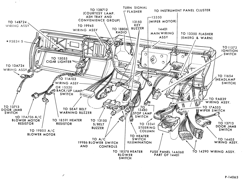 140.1 - ELECTRICAL SYSTEMS-Wiring system - instrument panel