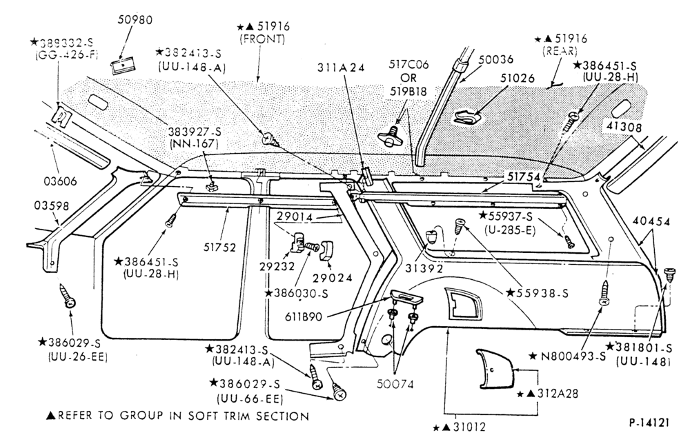 G - SOFT, INTERIOR TRIM-Interior trim parts - body type 74