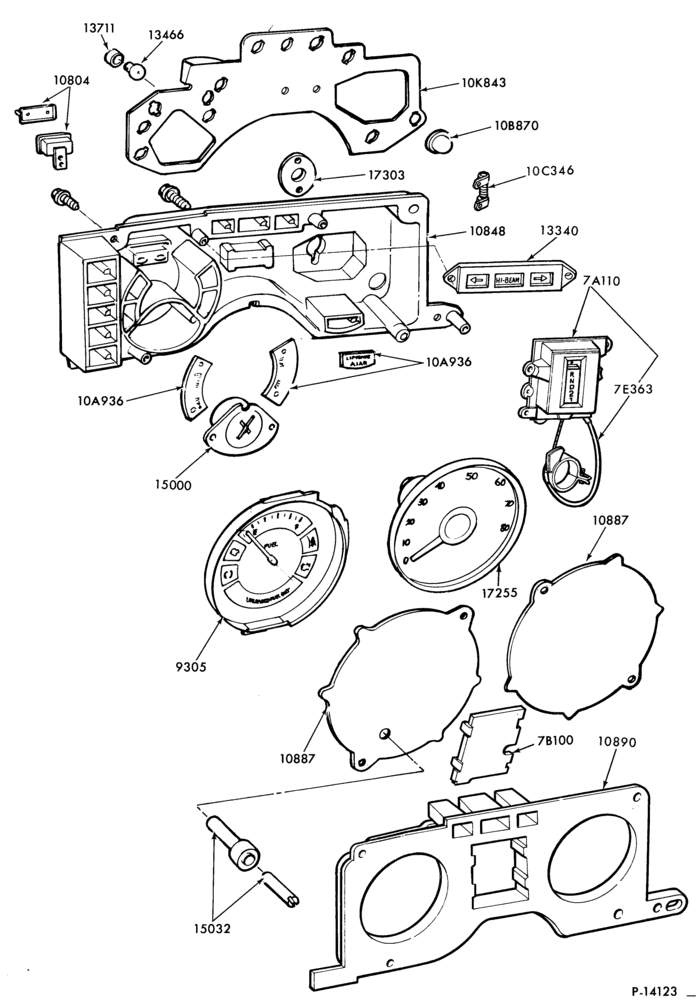 106 - DISTRIBUTOR AND IGNITION SYSTEM-Instrument cluster parts
