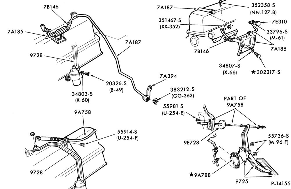 97 - 6 CYL. 3.3L (200 C.I.D.)-Accelerator linkage
