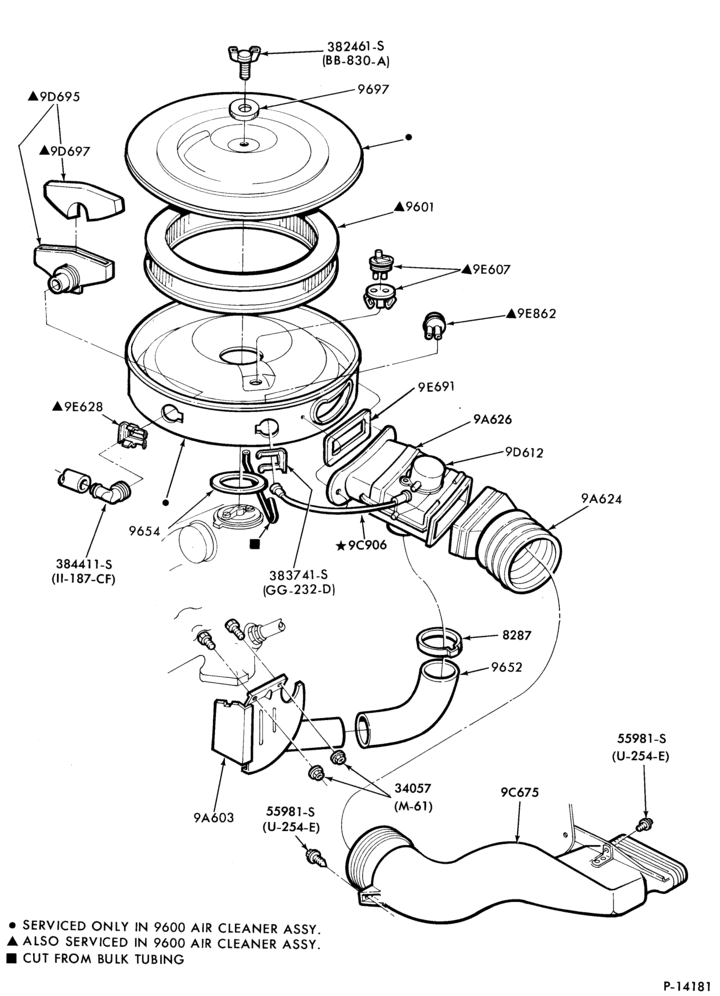 96 - 6 CYL. 3.3L (200 C.I.D.)-Air cleaner