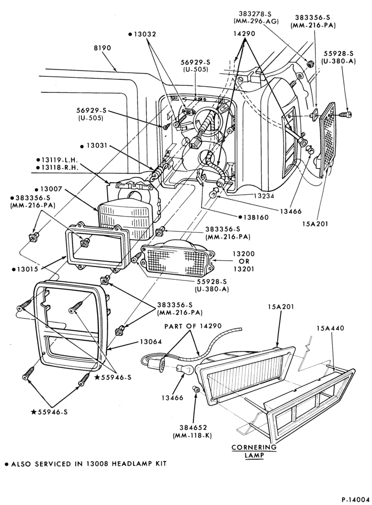 130 - LAMPS-Headlamp, parking and front fender side marker