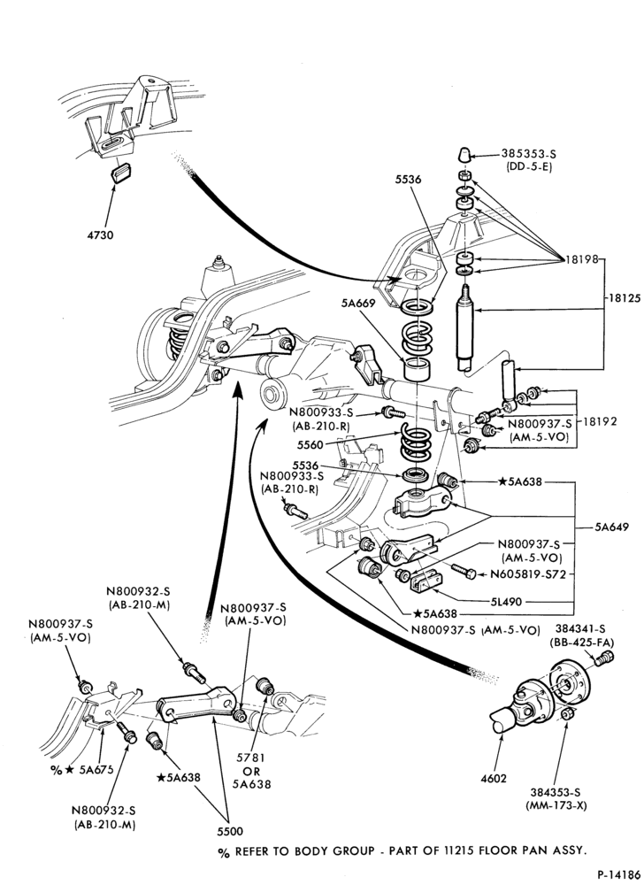 55 - FRAME-REAR SUSPENSION - shock absorbers and springs