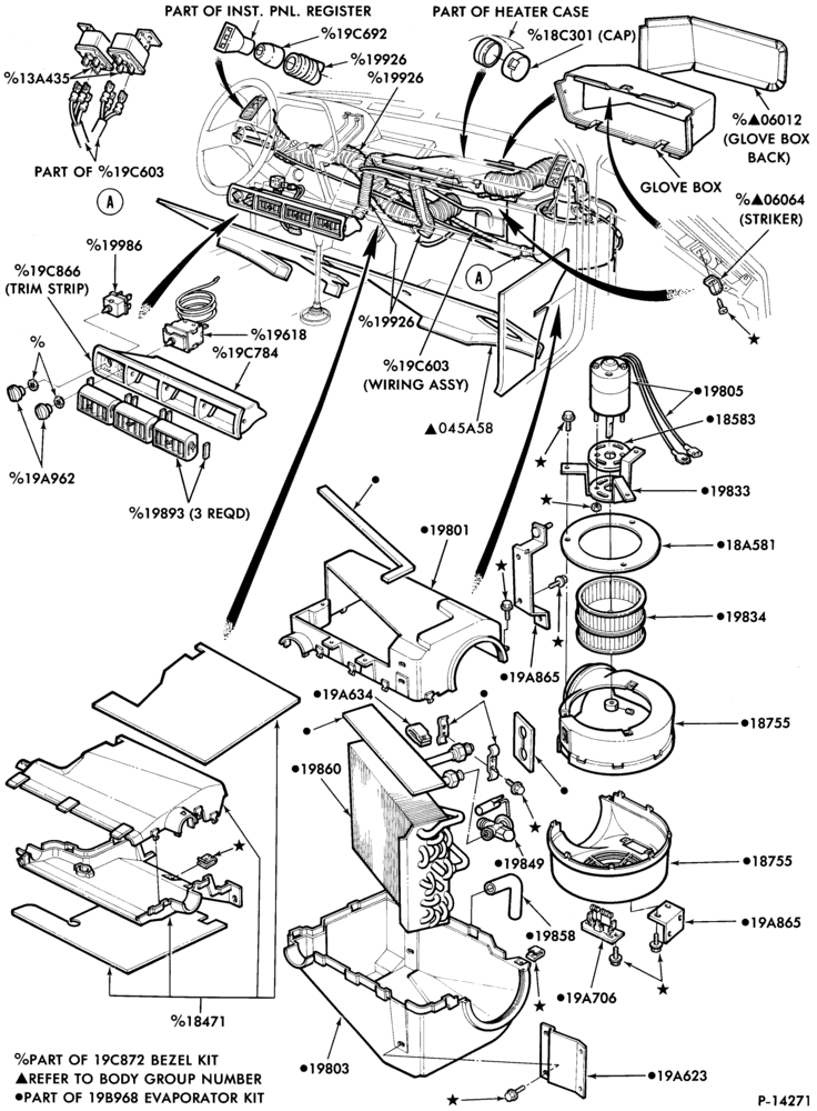 195 - AIR CONDITIONER-Passenger Compartment- built-in (dealer installed) evaporator parts