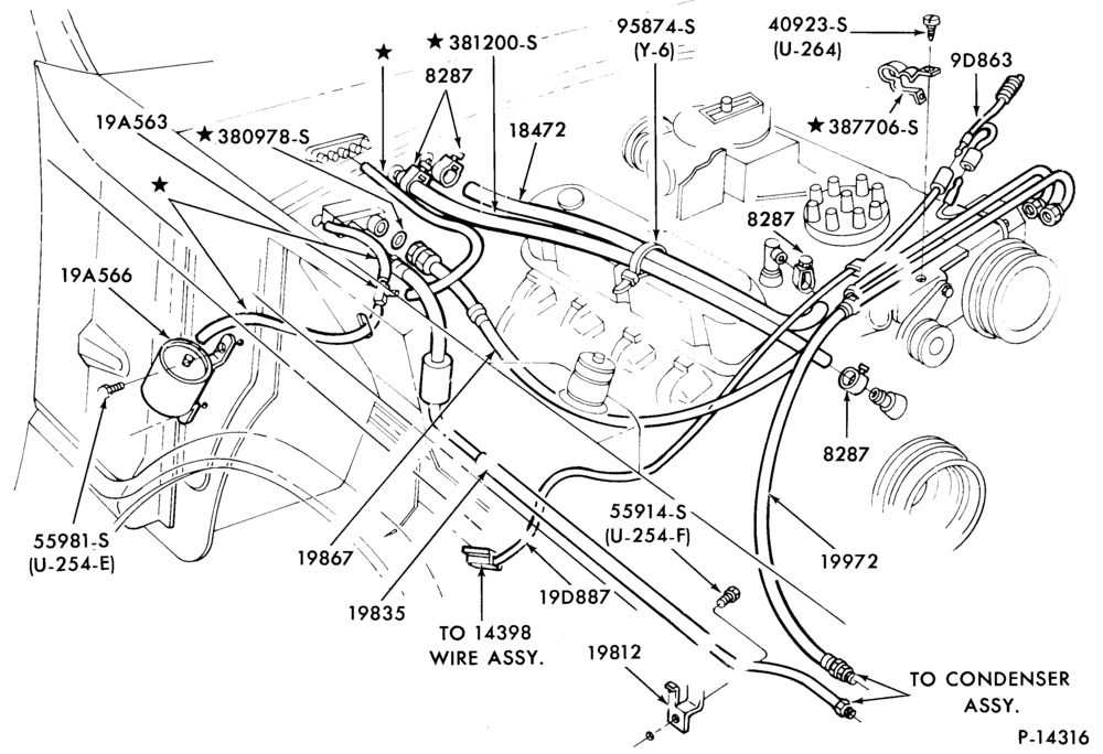 197.3 - AIR CONDITIONER-Engine Compartment - integral- 8 cyl.