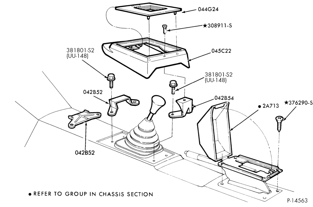 045 - INSTRUMENT PANEL AND FLOOR-Consolette