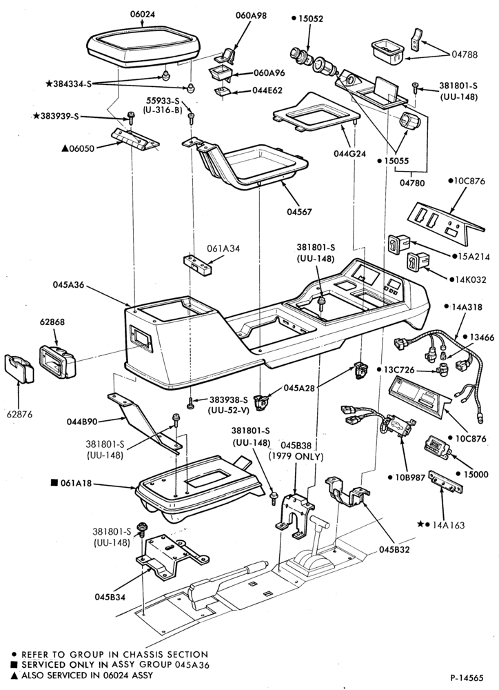 045 - INSTRUMENT PANEL AND FLOOR-Console