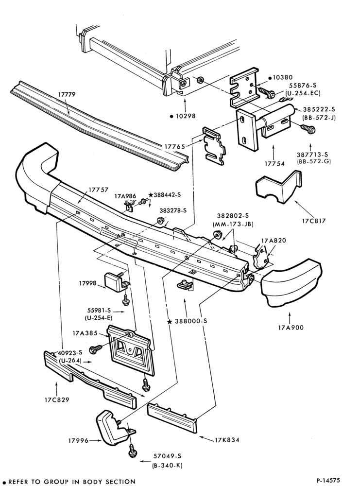 176 - SPEEDOMETER, BUMPERS, MIRRORS AND WIPERS-Bumper- front
