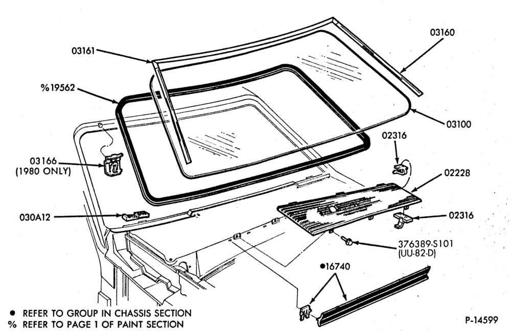030 - INSTRUMENT PANEL AND FLOOR-Windshield