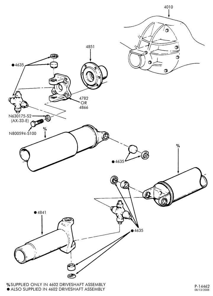 46 - REAR AXLE-DRIVESHAFT