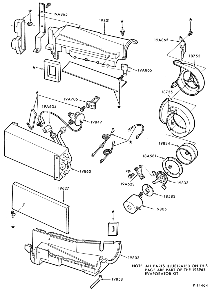 195 - AIR CONDITIONER-Evaporator- hang-on, built-in
