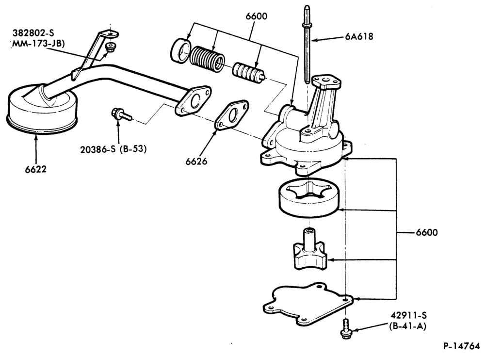 66 - 8 CYL. 6.1L AND 7.0L (370 AND 429 C.I.D.) GAS-OIL PUMP