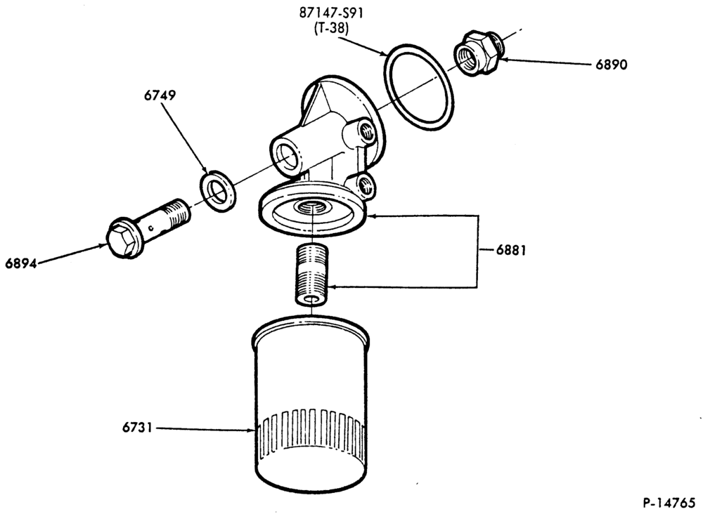8 CYL. 6.1L, 7.0L GAS - EXC. M.F.I.-OIL FILTER-F-FT600/900