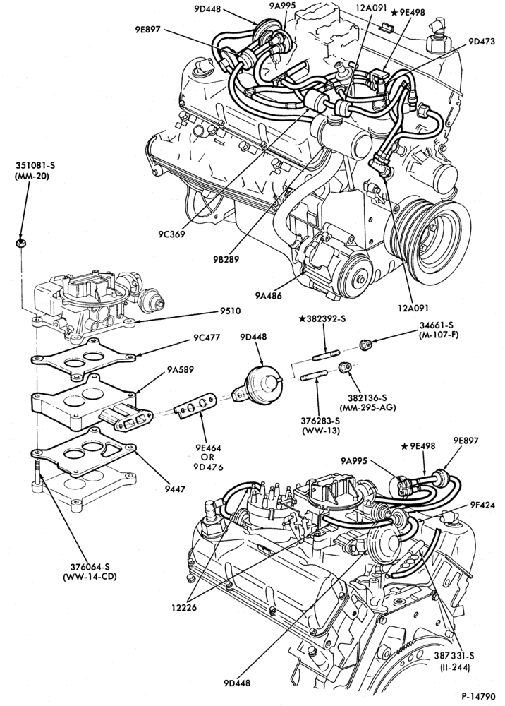 94.1 - 8 CYL. 5.8L (351 C.I.D.)-M-GAS-F100/350 and U150