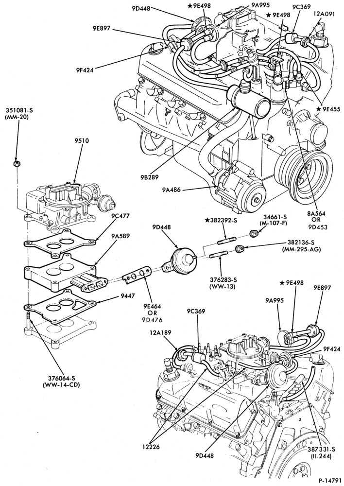 94.1 - 8 CYL. 6.6L (400 C.I.D.)-GAS-F250/350