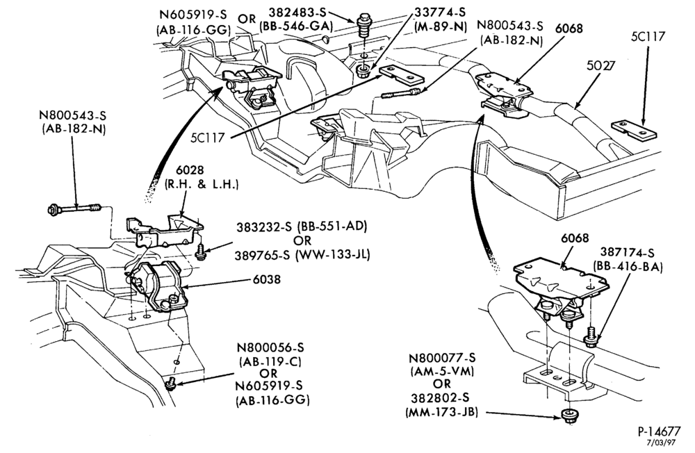 60.1 - 8 CYL. 5.8L (351 C.I.D.)-K (Mark VI)