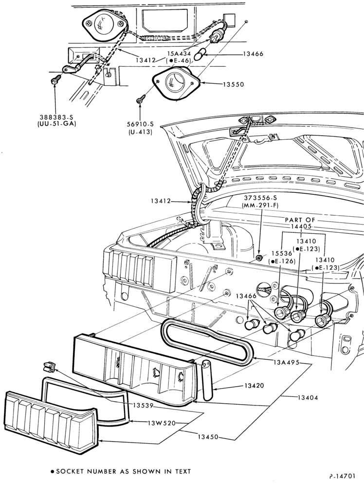 LAMPS-Rear lamp, license plate and related parts- Mustang