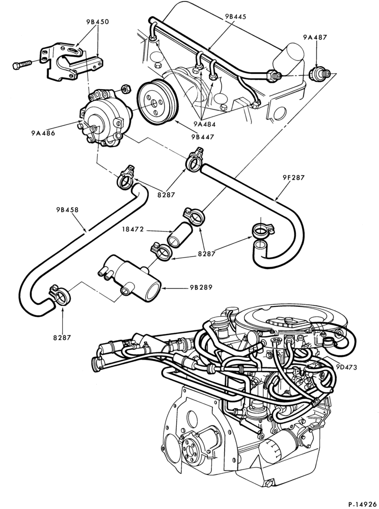 94.1 - 4 CYL. 1.6L (98 C.I.D.)-Thermactor emission (T/E)