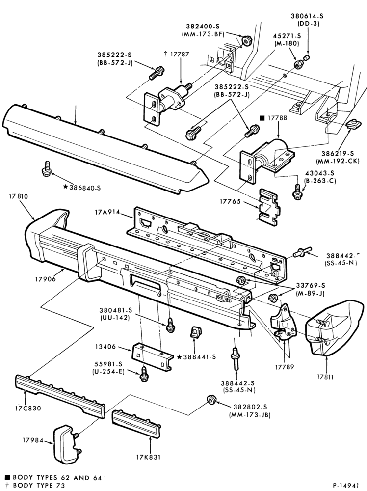 176.1 - SPEEDOMETER, BUMPERS, MIRRORS AND WIPERS-Bumper- rear