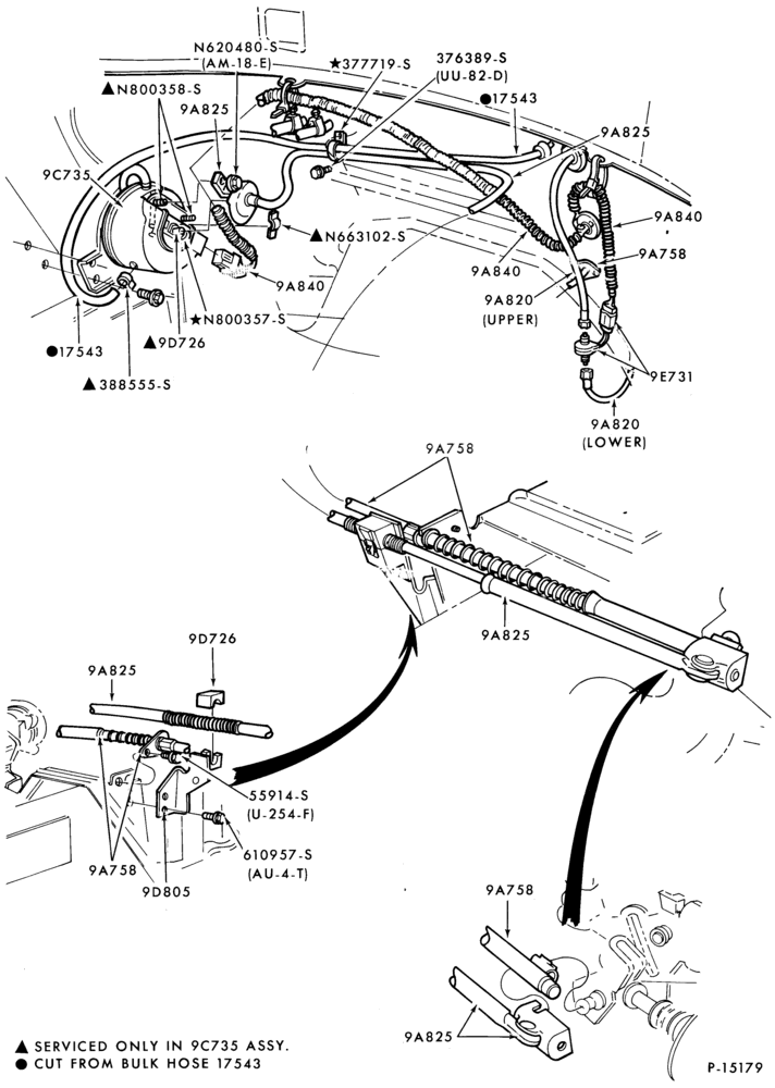 97.1 - 6 CYL. 3.3L (200 C.I.D.)-Speed control and related parts - engine compartment