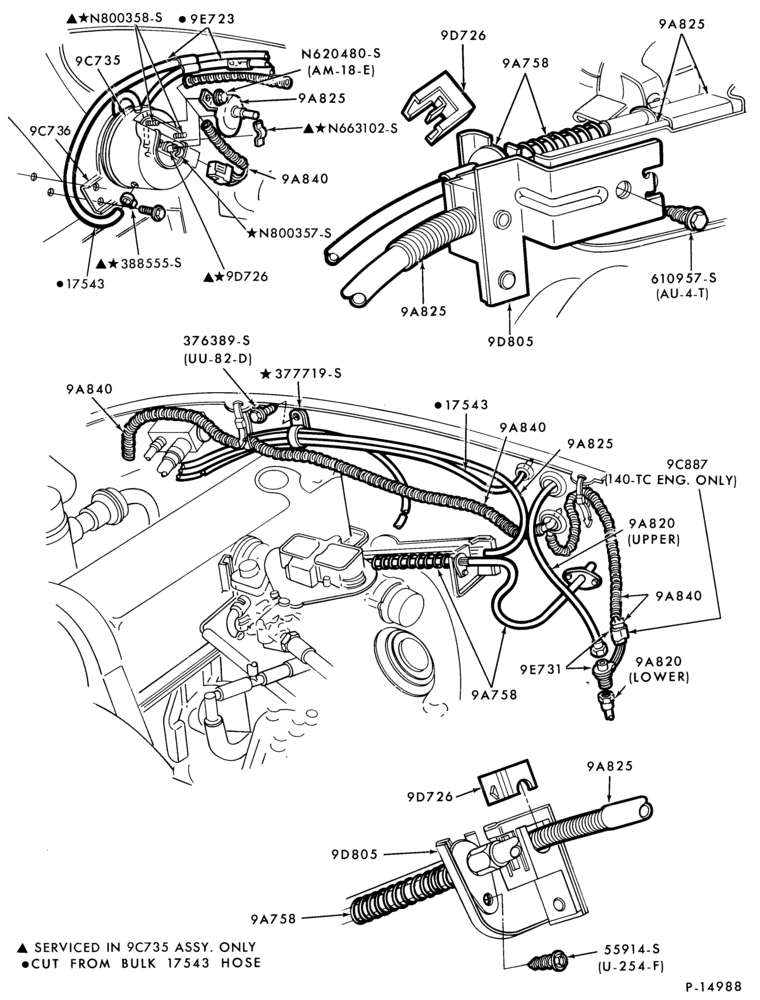 97.1 - 4 CYL. 2.3L (140 C.I.D.)-- engine compartment