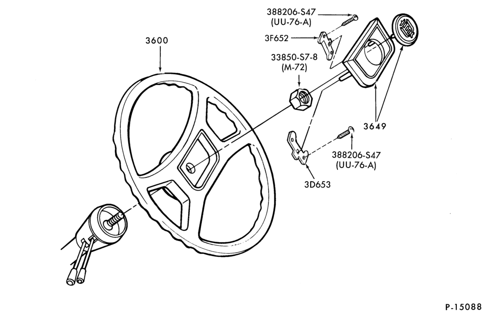 137 - STEERING-Steering wheel - 4 spoke - w/o speed control