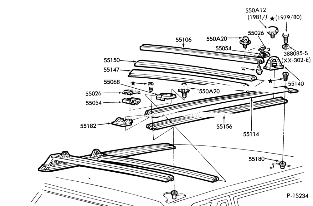 550 - ROOF-Luggage carrier - roof mounted