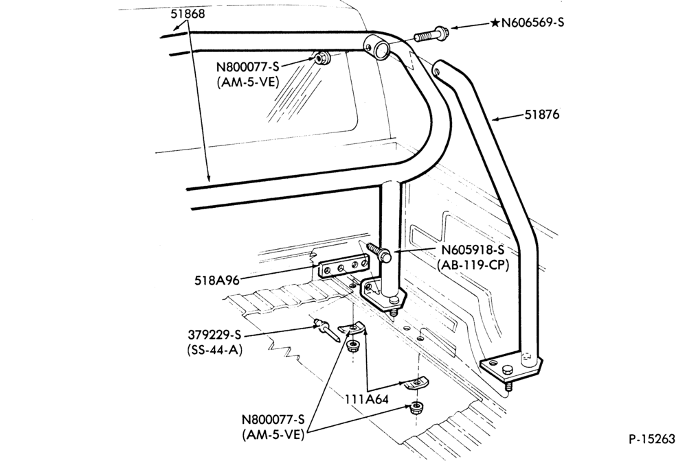 400 - BACK-OF-CAB EQUIPMENT-Roll bar-F100/350 (99)
