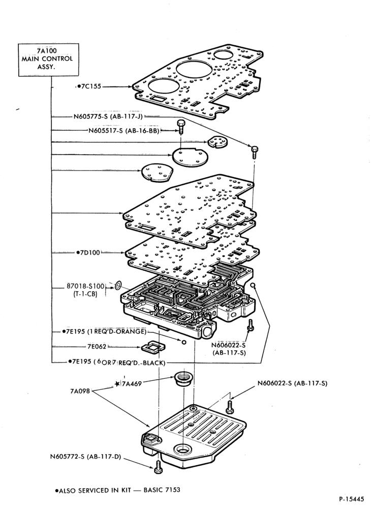 A70.4 - AOT TYPE - INTERNAL PARTS-INTERNAL PARTS - main control valve body (7A100)-A,MA,DC,DT,MF(XR7),K,S
