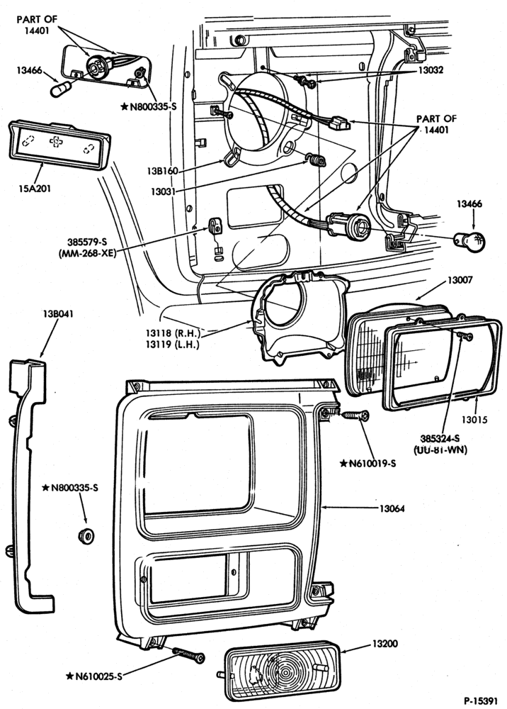 LAMPS-Headlamp, parking lamp and marker lamp-F100/350