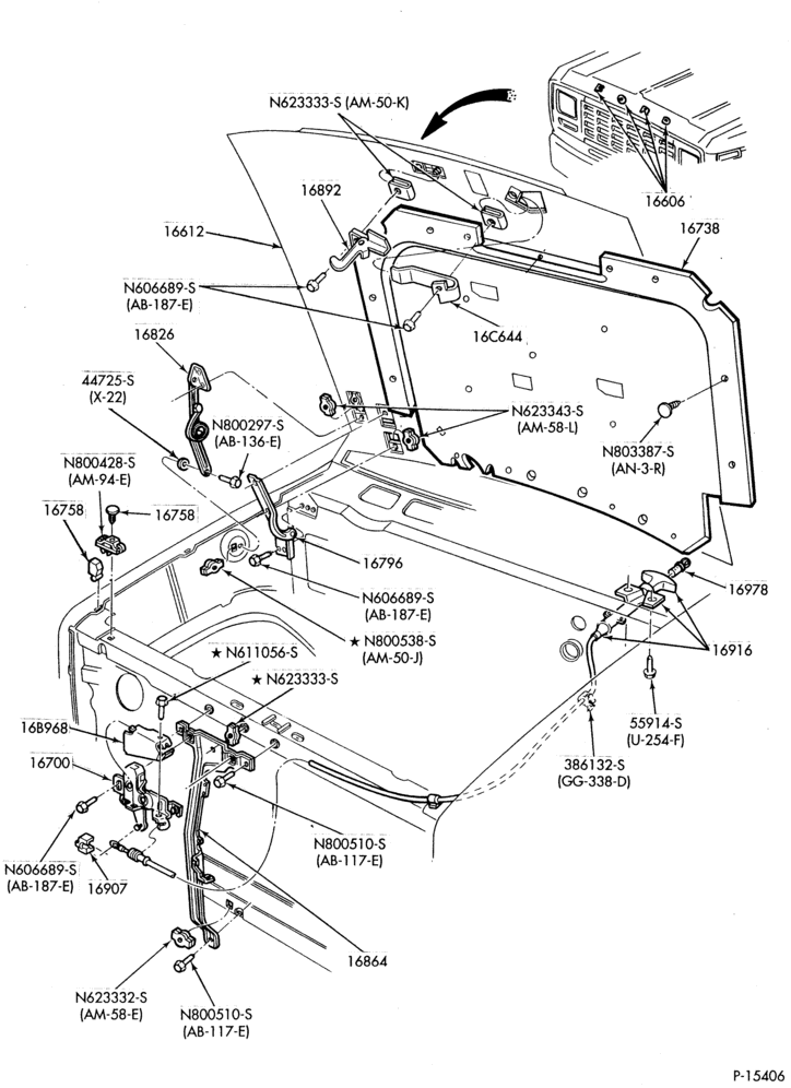 160 - HOOD-Hood parts-U150