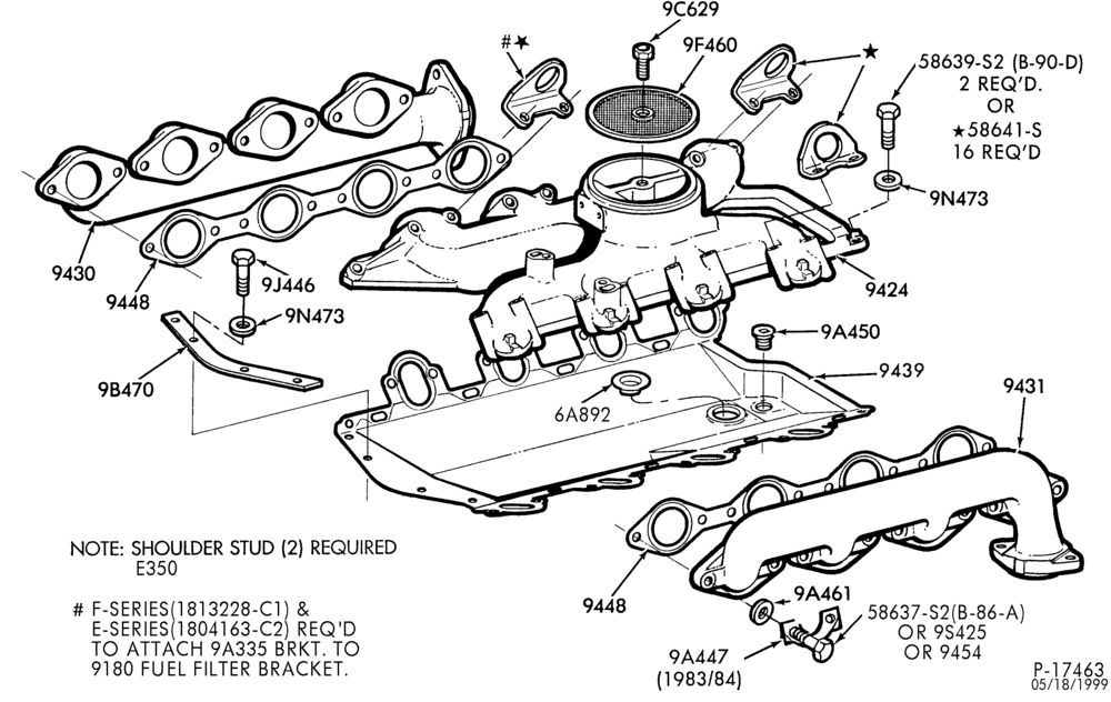 93.1 - 8 CYL. 7.3L (446 C.I.D.)-DIESEL-E-F250/350, F(Super Duty) and OIL PRESSURE SENDER