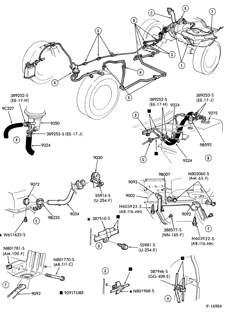 90 - 8 CYL. 5.0L (302 C.I.D.)-Fuel system