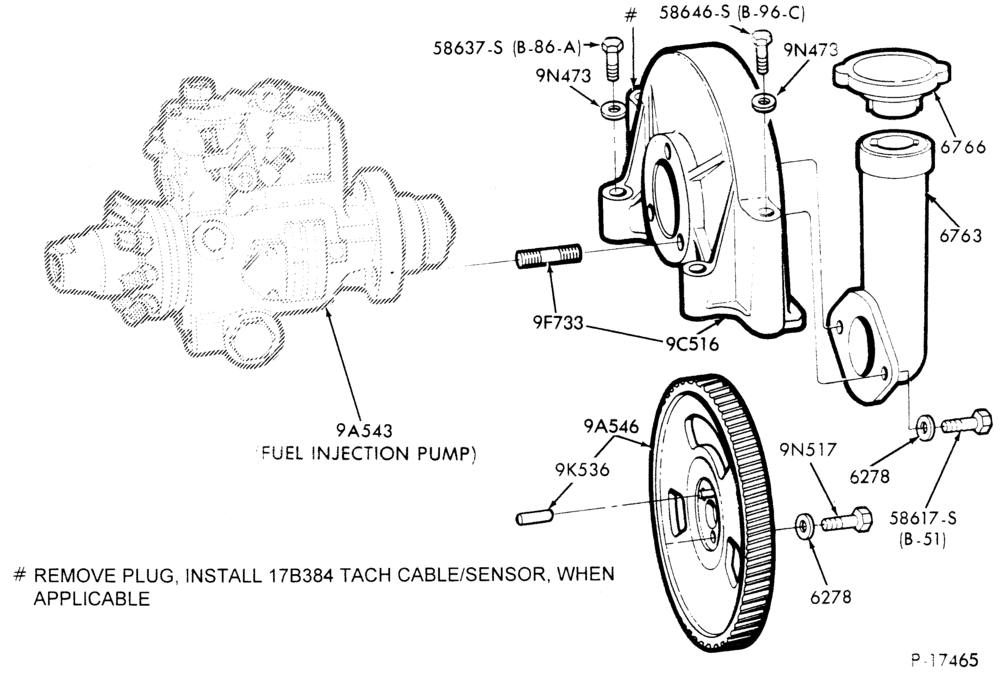 93.1 - 8 CYL. 6.9L (420 C.I.D.) | DIESEL-Oil filler pipe installation-E250/350